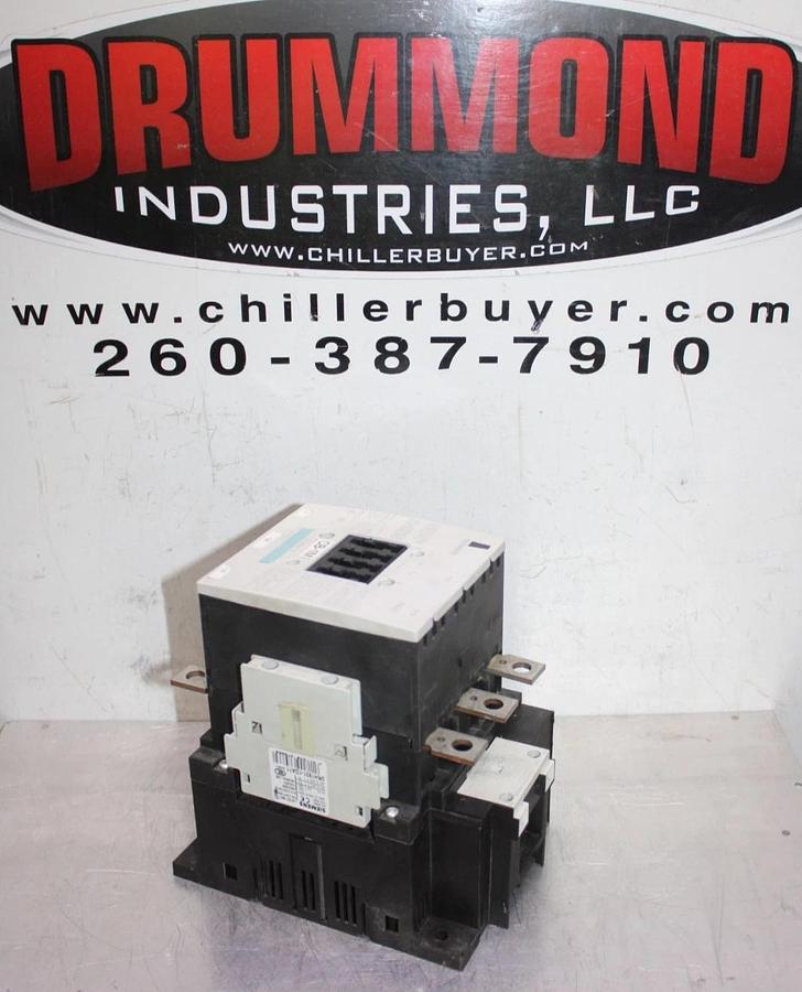 Used SIEMENS CONTACTOR 3RT1055-6...6 600 VAC 195 AMP 150 HP 3-POLE 3-PHASE COIL: 120V
