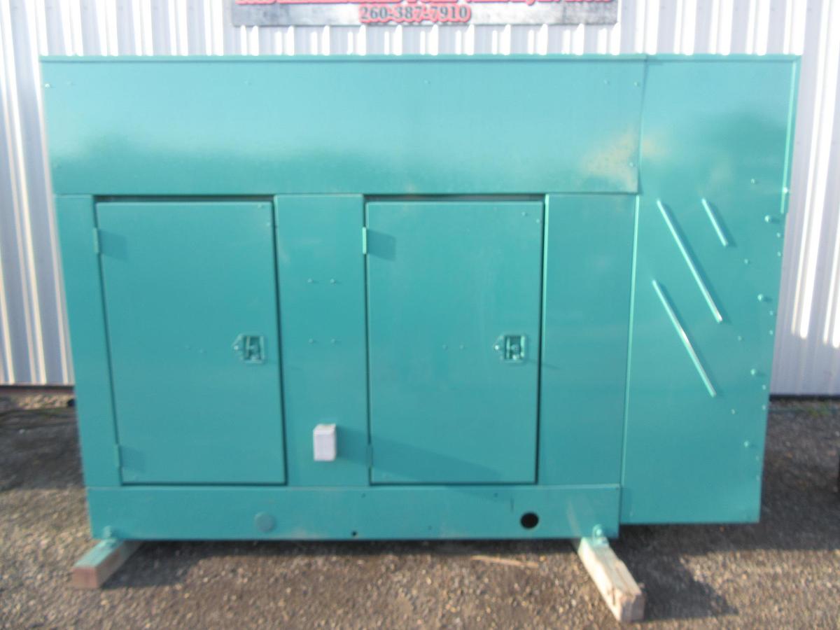 Used 60 KW DIESEL GENERATOR CUMMINS 120/240V B3.9-G2 ENCLOSED RECONNECTABLE VIDEO