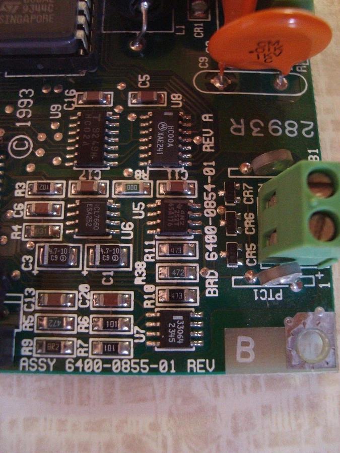 Used TRANE INTERFACE CONTROL CIRCUIT BOARD ASSEMBLY: 6400-0855-01 REV B