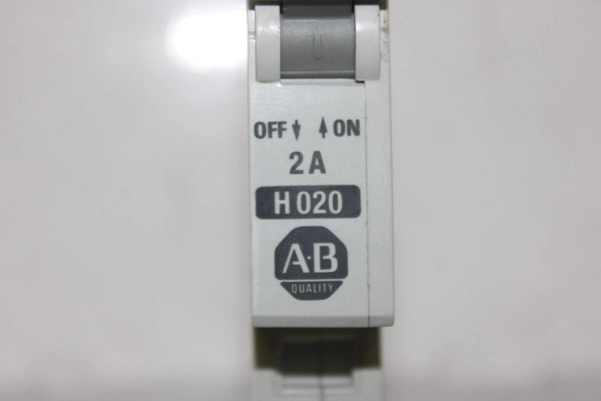 Used ALLEN BRADLEY CIRCUIT BREAKER 1492-CB1 SINGLE POLE 2 AMP 277 VAC H020