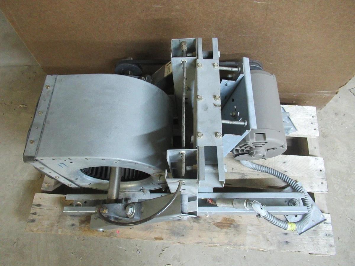 Used BROWNING FAN V-BELT DRIVE MODULE 0400 1660 RPM 1 HP H3J165B SQUIRREL CAGE