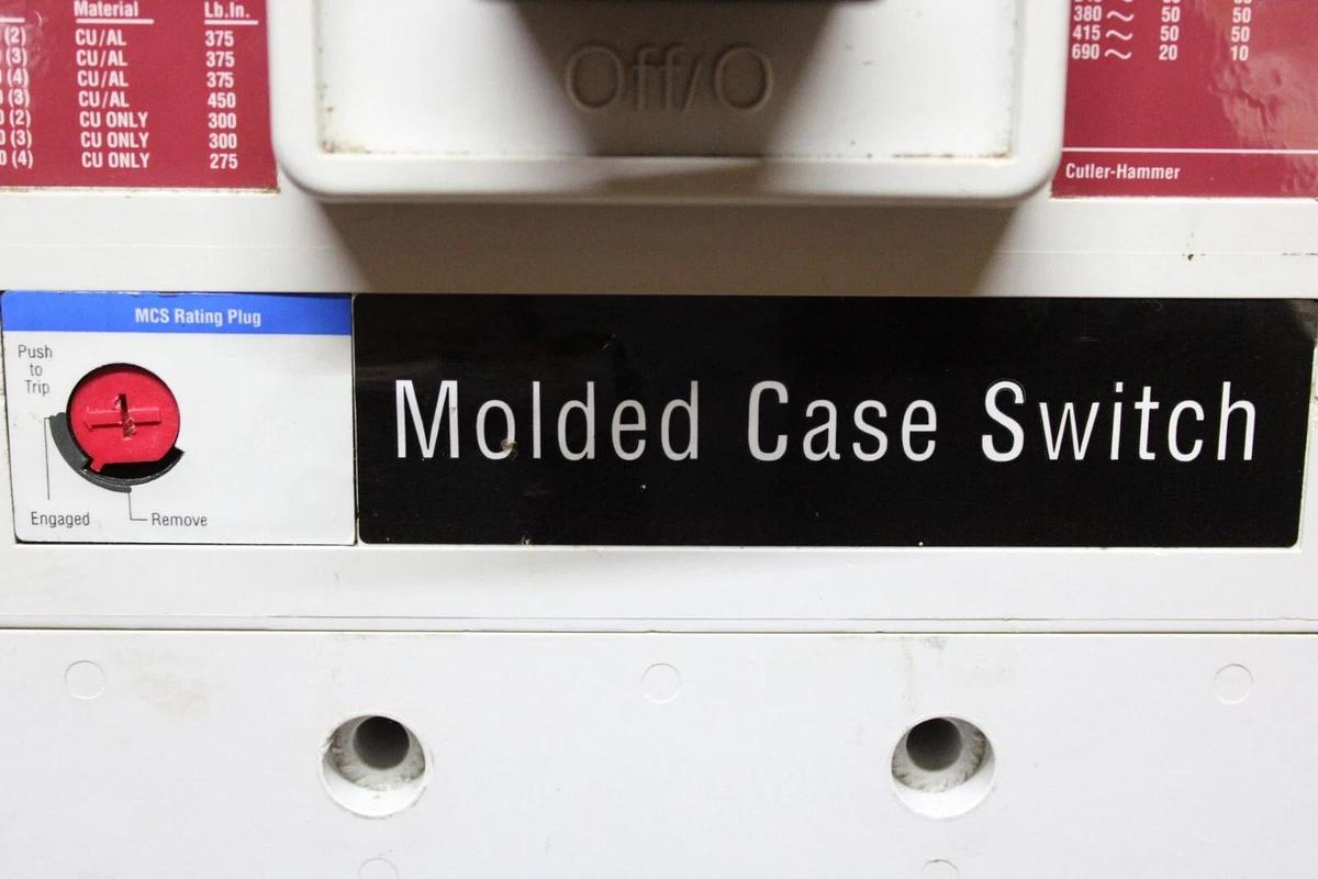 Used CUTLER HAMMER MOLDED CASE SWITCH ND3800WK 800 AMP 600 VAC 3-POLE **WARRANTY**
