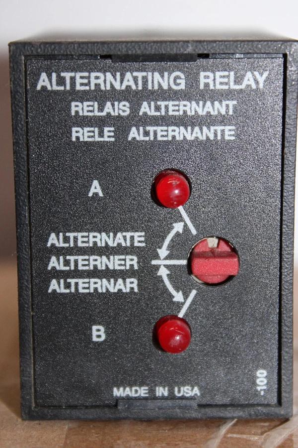 Used ABB SSAC ALTERNATING RELAY ARP43S (PC426) 120 VAC 10 AMP W/ 5X852M BASE