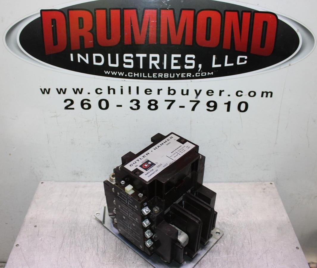 Used CUTLER-HAMMER CONTACTOR C832JN3 NEMA SIZE 3 120 AMP 600 VAC 3-POLE COIL: 120 V