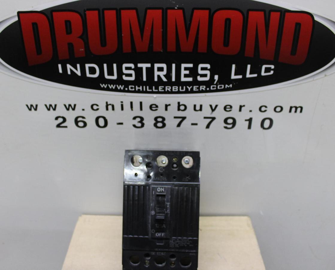 Used GENERAL ELECTRIC CIRCUIT BREAKER TQD32125 3-POLE 240 VAC 125 AMP