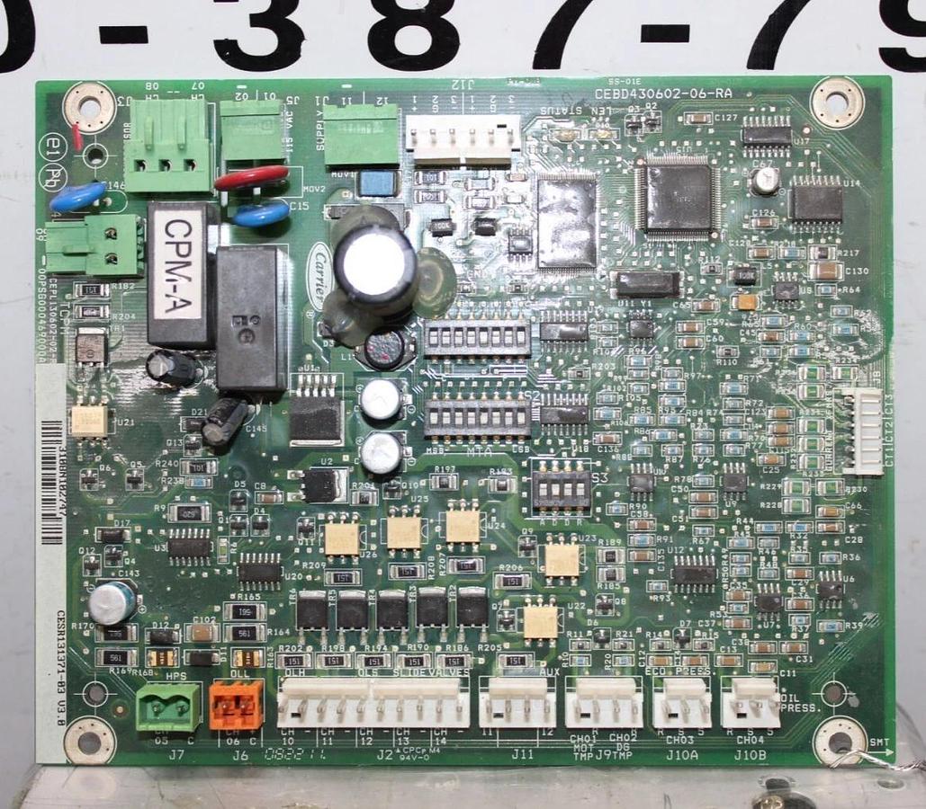 Used CARRIER HVAC CONTROL CIRCUIT BOARD CEPL130602-02-R CEBD430602-06-RA CESR13171-03