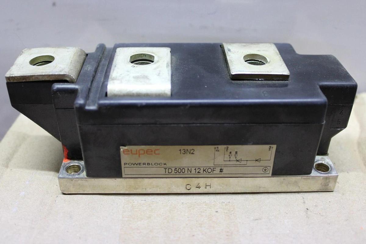 Used LOT OF 3 EUPEC IGBT POWERBLOCK TD500N12K0F **WARRANTY INCLUDED**