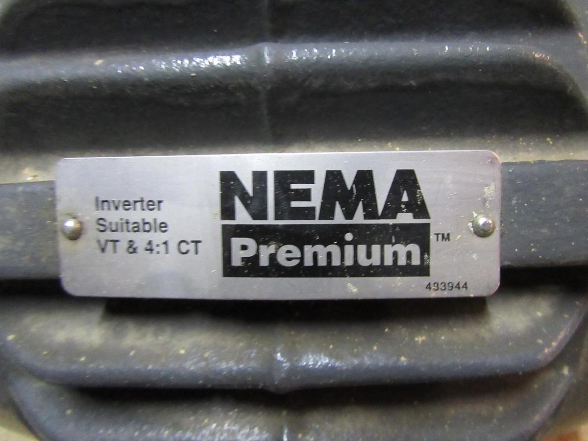 Used EMERSON INVERTER MOTOR A1P2C FRAME 182 ENCL TE 3PHASE 1775RPM 1HP 460V 1.4A 60HZ