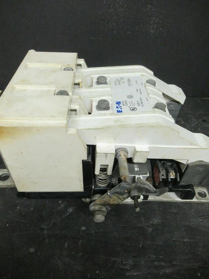 Used EATON NEMA CONTACTOR A201K5CA 270 AMP 200 HP 600 VAC NEMA 5 3-PHASE COIL: 120V
