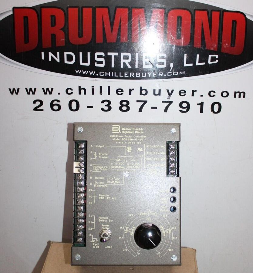 Used BASLER ELECTRIC VAR/POWER FACTOR CONTROLLER SCP-250-G-60 9-1100-00-109