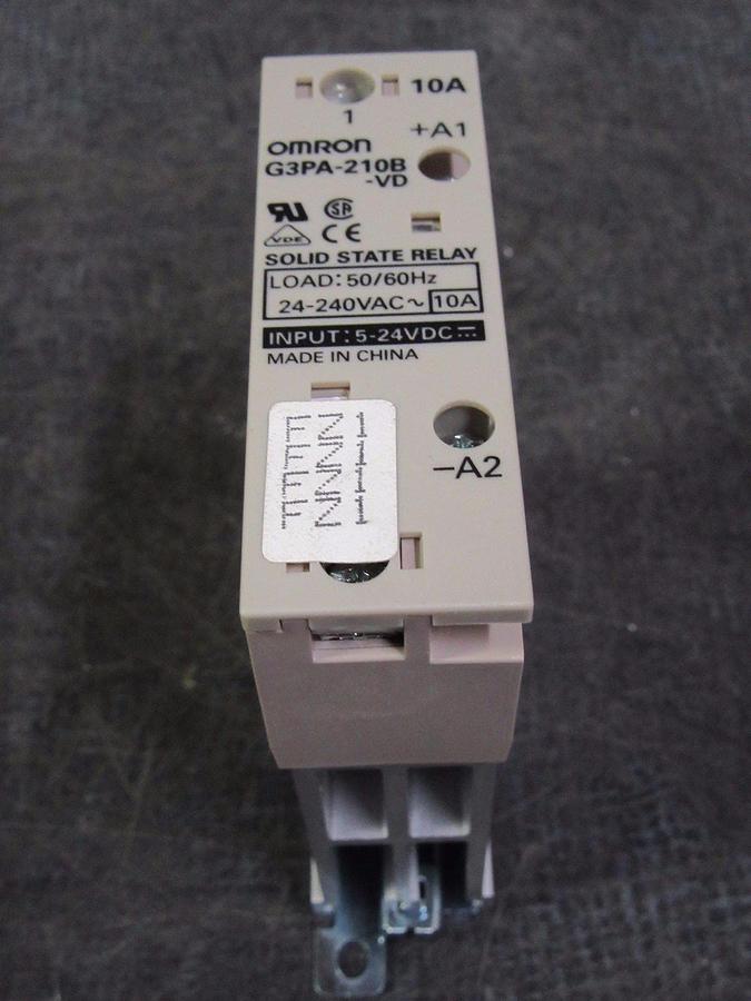 Used OMRON SOLID STATE RELAY 24-240 VAC 10 AMP MODEL: G3PA-210B-VD **WARRANTY**
