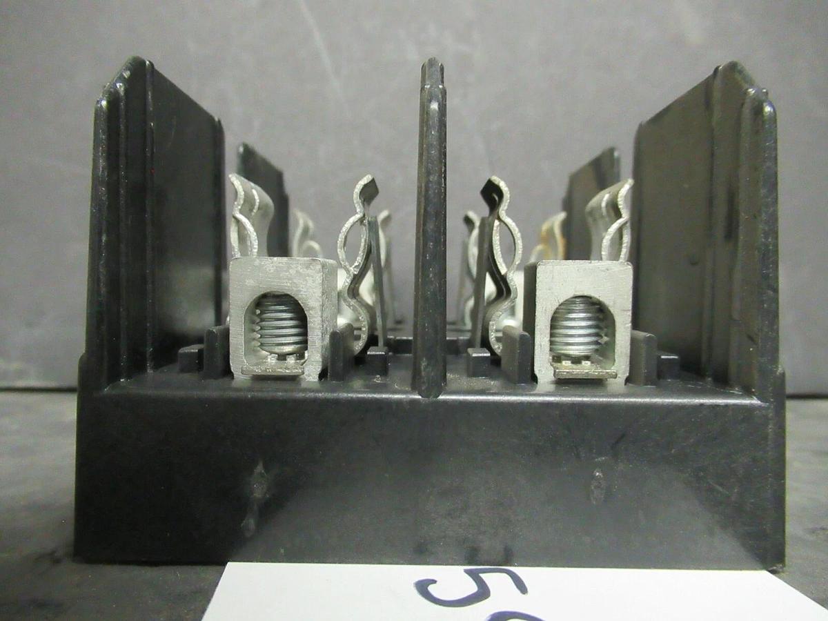 Used BUSSMANN FUSE HOLDER J60030-2CR FOR 30 AMP 600 V FUSES **WARRANTY**