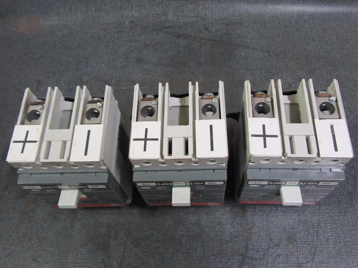 Used (1) ABB DC CIRCUIT BREAKER S3B 175 AMP 500 VDC 2-POLE W/ AUX. SWITCH