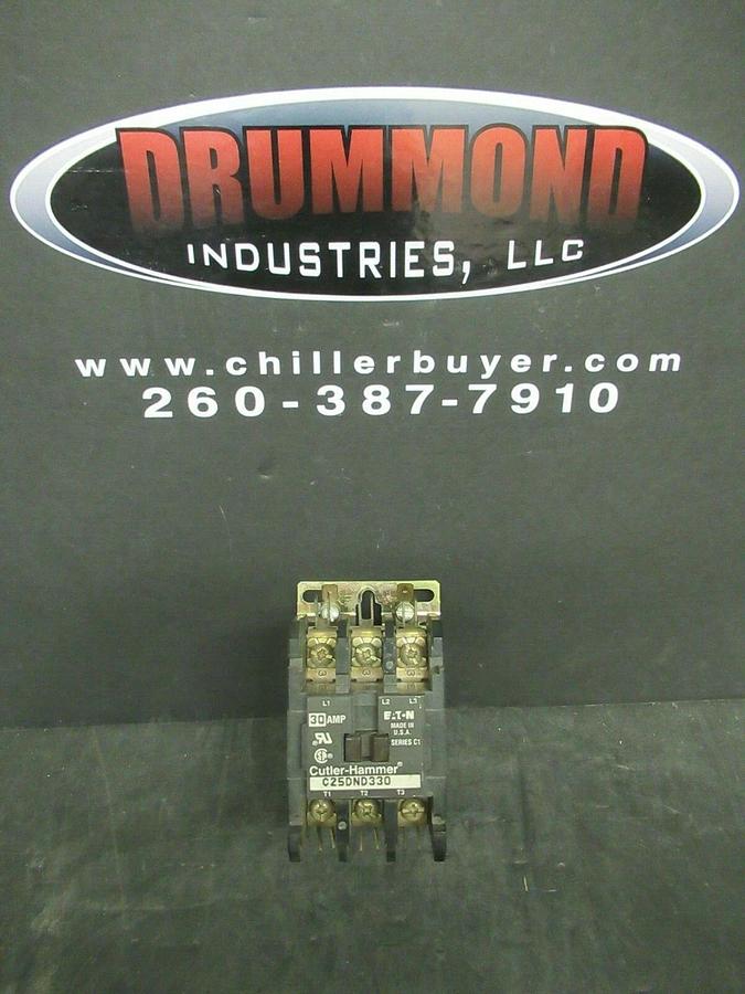 Used (LOT OF 3) EATON CONTACTOR C25DND330 SER. C1  30 AMP 600 VAC 15 HP 40 AMP/RES