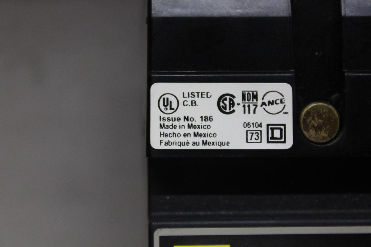 Used SQUARE D I-LINE POWERPACT CIRCUIT BREAKER HDA36060 60 AMP 600 VOLT 3-POLE