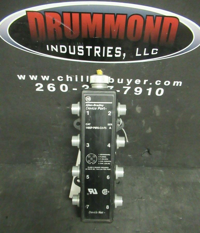 ALLEN BRADLEY DEVICE PORT DEVICE NET 1485P-P8R5-C2-F5 SER. A **WARRANTY**