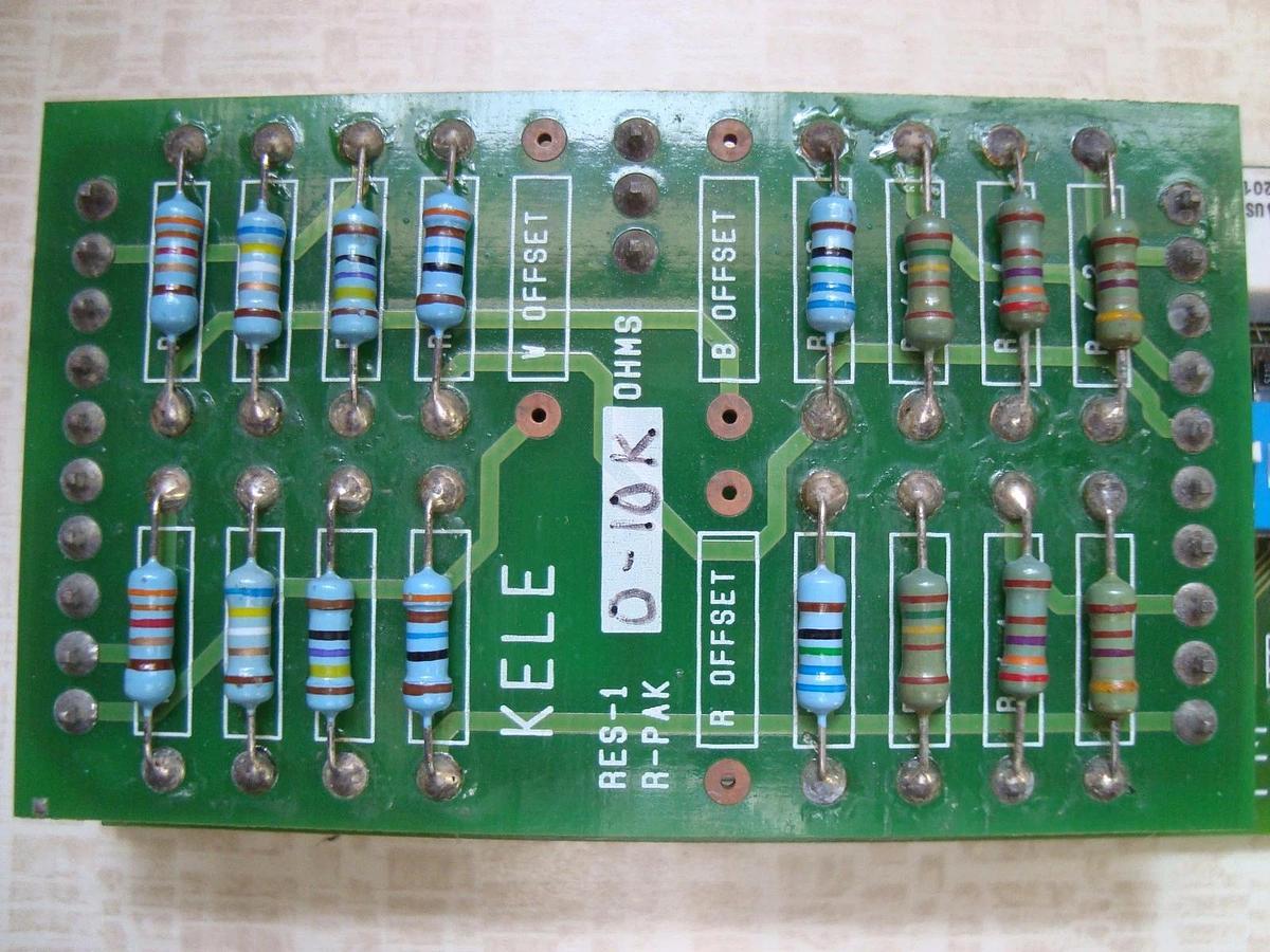 Used KELE INC RESISTANCE TRANSDUCER CIRCUIT BOARD 24V MODEL: RES-1E