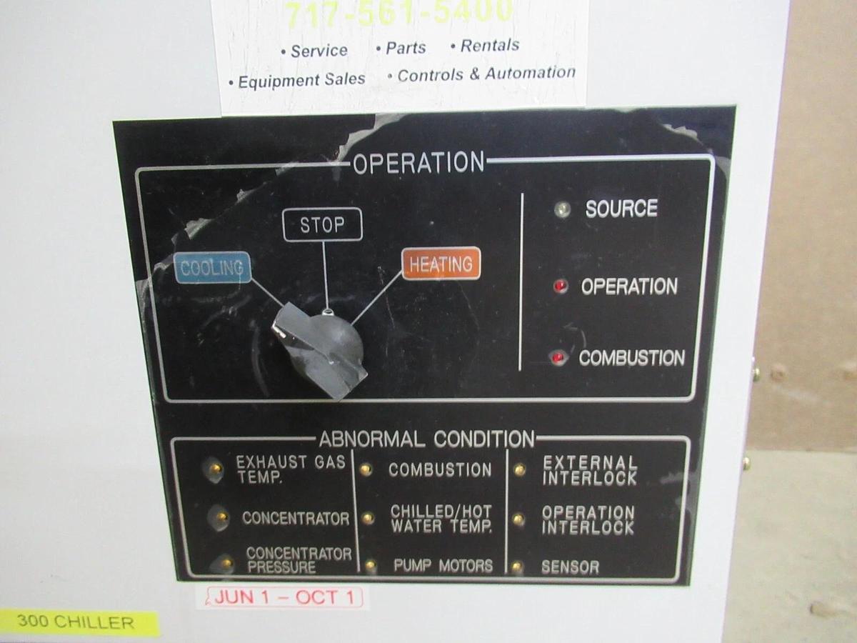 Used TRANE THERMACHILL CONTROL PANEL FOR ABSORBTION CHILLER 180-220 VAC 46.5-50.9 AMP