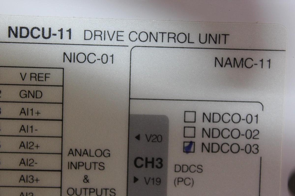 Used ABB VFD CONTROL UNIT NDCU-11K 64053400B **WARRANTY INCLUDED**