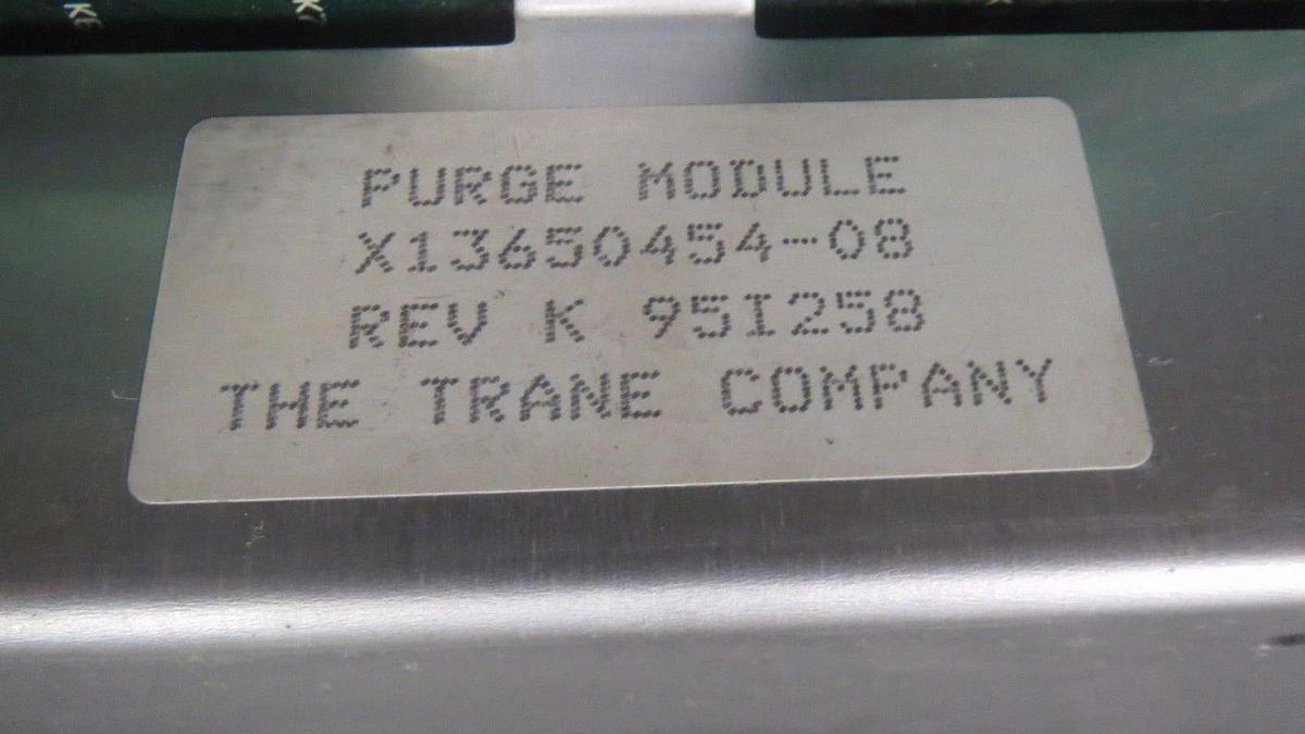 Used TRANE PURGE 3UI MODULE MODEL/REVISION: X13650454-08 REV K **WARRANTY**