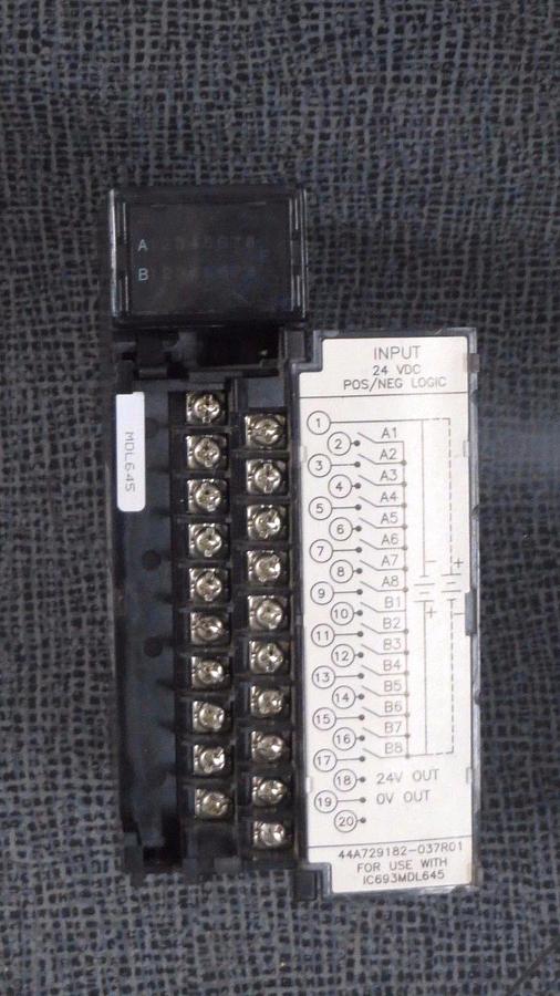 Used GE FANUC IC693MDL645C INPUT MODULE 24 VDC **WARRANTY INCLUDED**