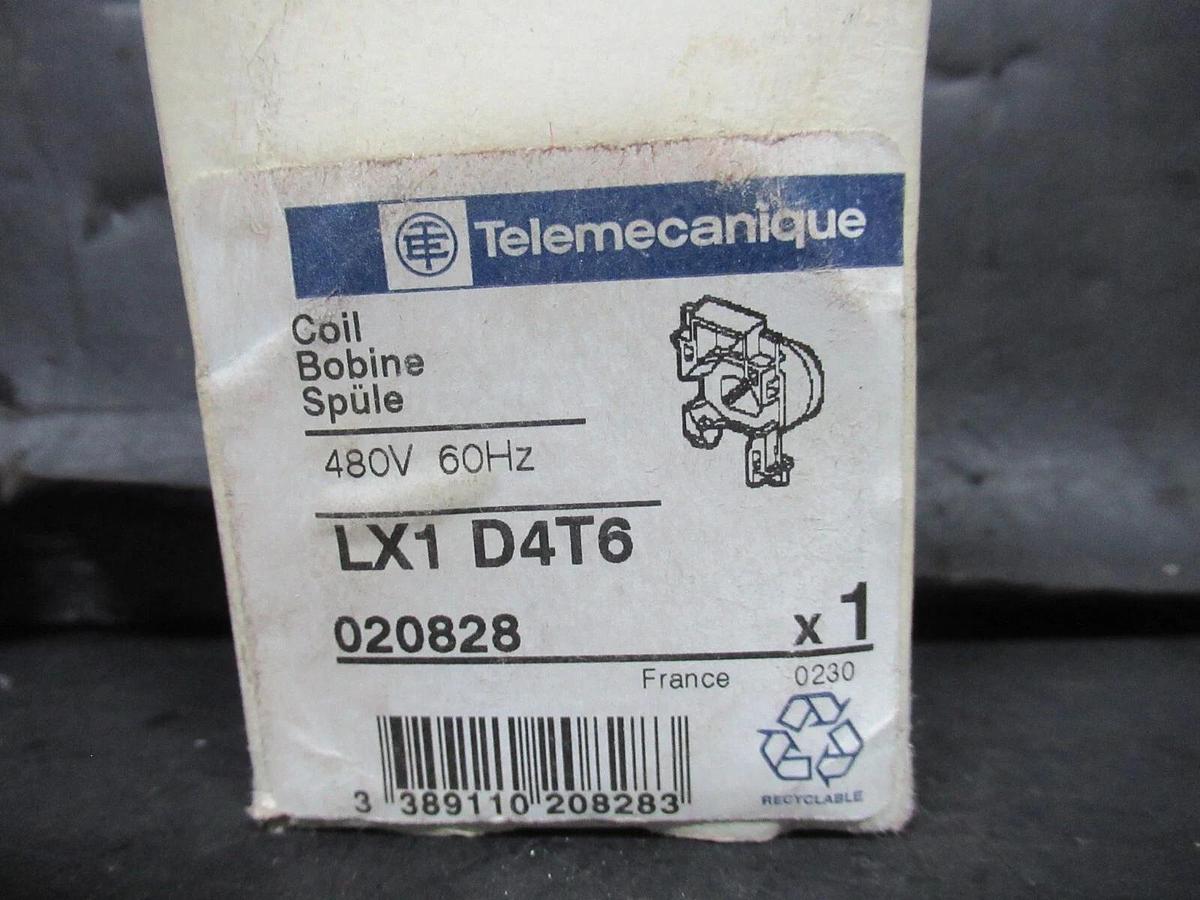 NEW SURPLUS TELEMECANIQUE COIL LX1-D4T6 480 VOLT 60 HZ **WARRANTY INCLUDED**