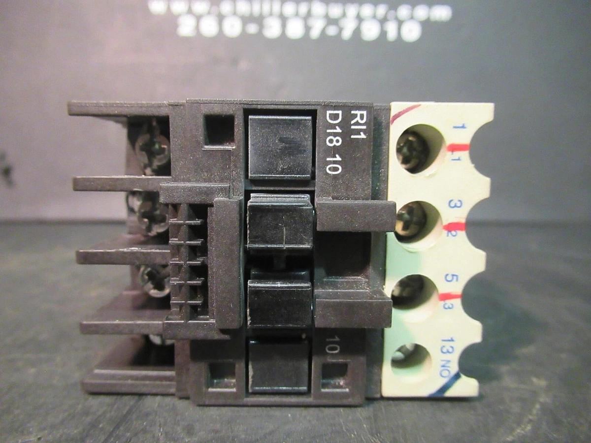 Used RAM CONTACTOR RI1D1840 RI1-D18-10 600 VAC 32 AMP 15 HP COIL: 120 VOLT