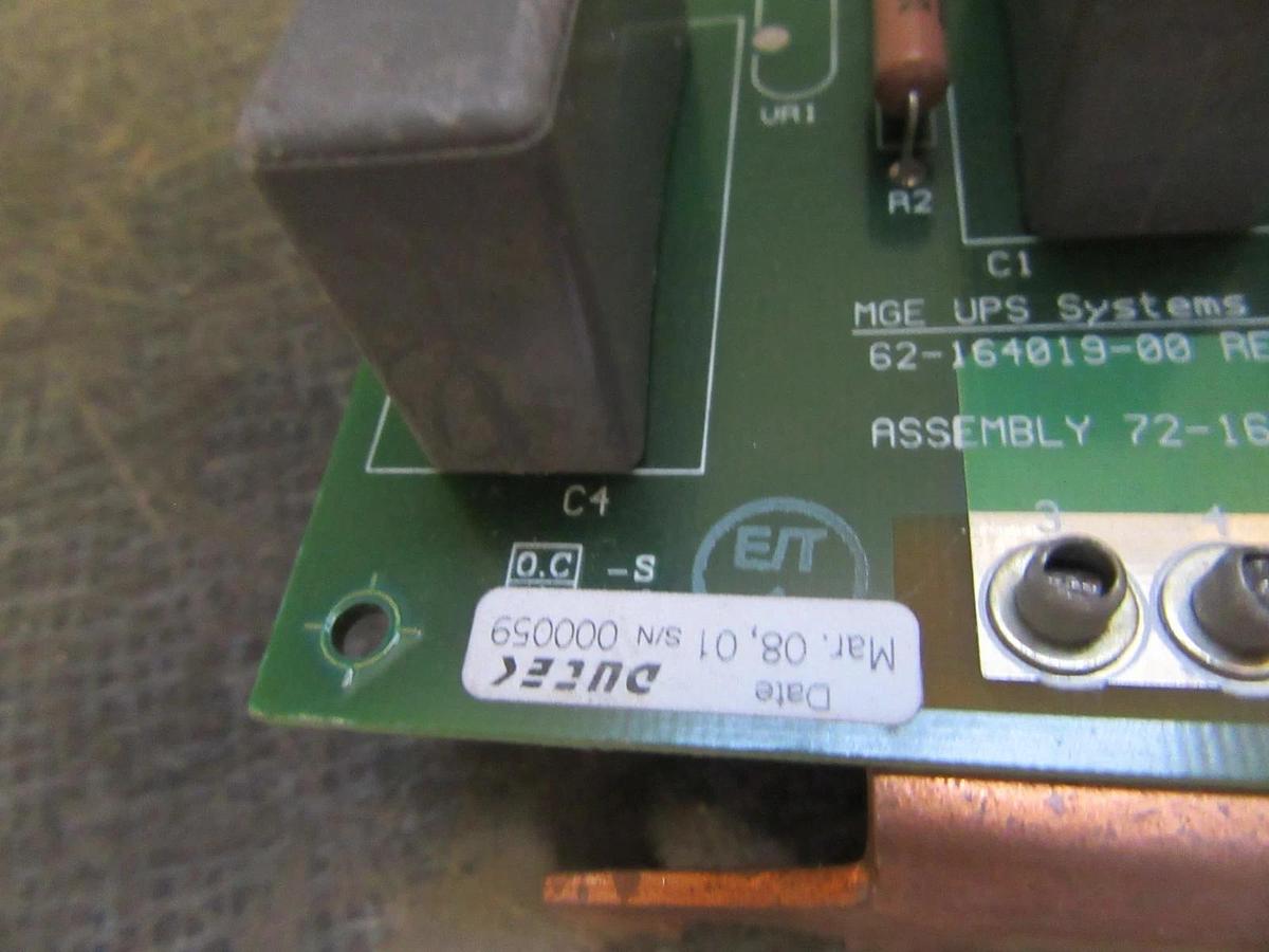 Used MGE UPS SYSTEMS COMET ASSEMBLY BOARD 62-164019-00 REV A00 **WARRANTY**