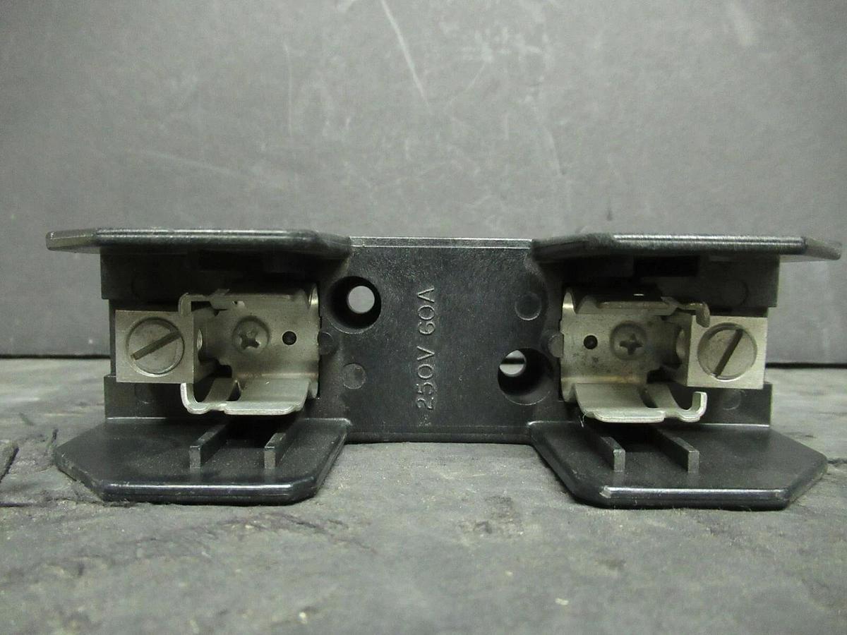 Used (2) LITTELFUSE FUSE LUG SET LR25060-1C 250 VOLTS 60 AMP **WARRANTY INCLUDED!**