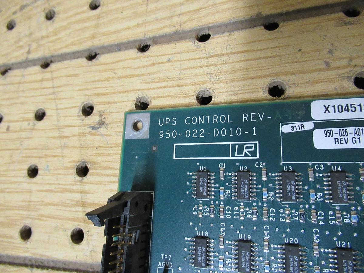 Used INTERNATIONAL POWER SYSTEMS CONTROL BOARD 950-026-A010-1 REV. G1 950-022-D010-1