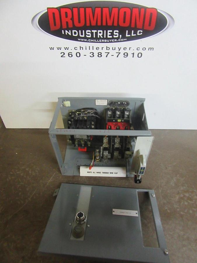 Used SQUARE D MCC FUSIBLE STARTER BUCKET 8998-NE-403 SER. B 12" MODEL: 4 NEMA 1