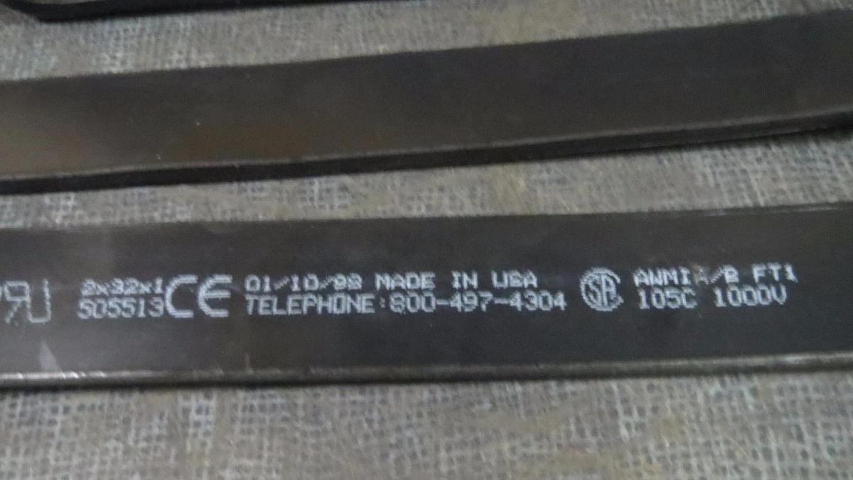 Used ERICO FLEXIBAR COPPER 3PC SET FOR 3 POLE RIGGING 2x32x1 1000V 505513