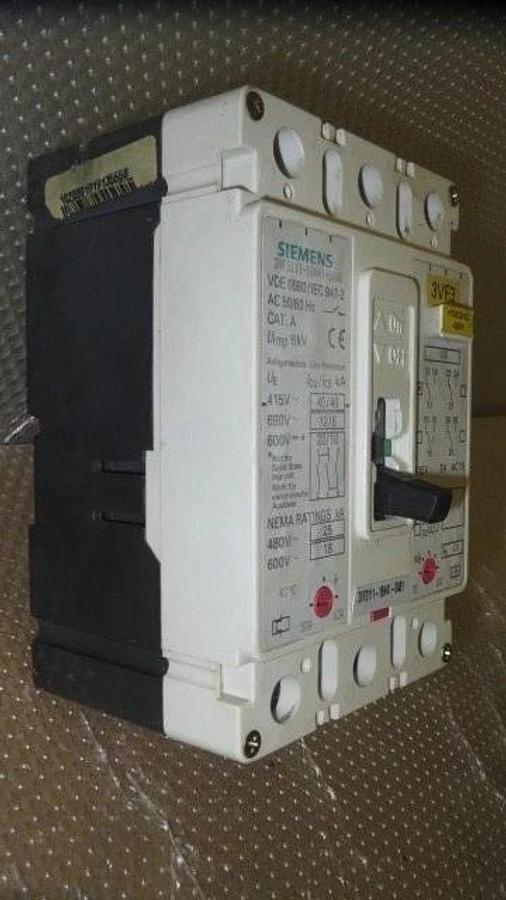 Used SIEMENS BREAKER 50-63 AMP 600 VAC 3 POLE MODEL 3VF3111-1BN41-OAB1 **WARRANTY**