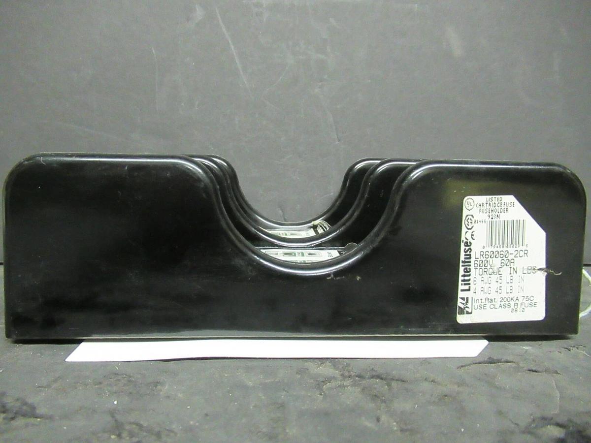 Used LITTELFUSE FUSE LUG SET LR60060-2CR 600 VOLTS 60 AMP **WARRANTY INCLUDED!**