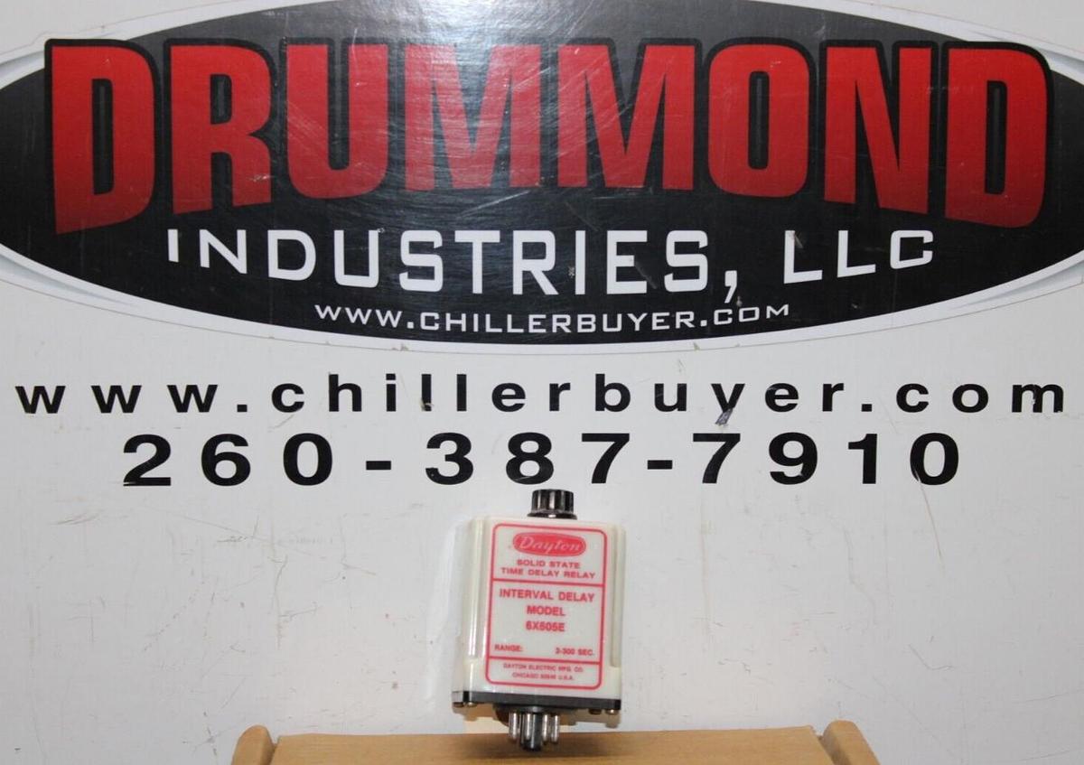 Used DAYTON TIME DELAY RELAY 6X605E 120/240 VAC 10 AMP 3-300 SEC **WARRANTY**