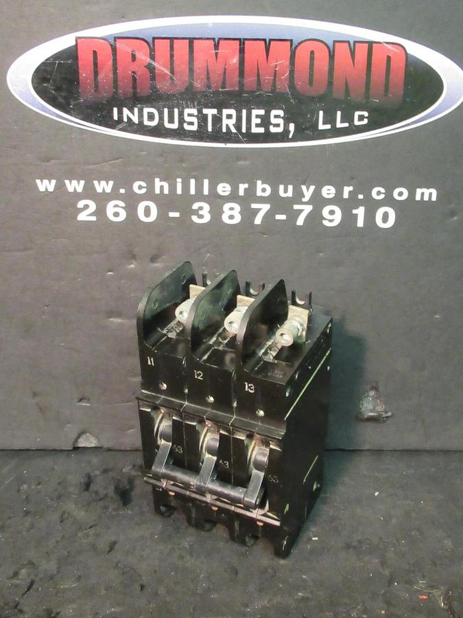 Used HEINEMANN AIRPAX CIRCUIT BREAKER CF3-Z33-25 63 AMP 600 VAC CF3-G8-AE