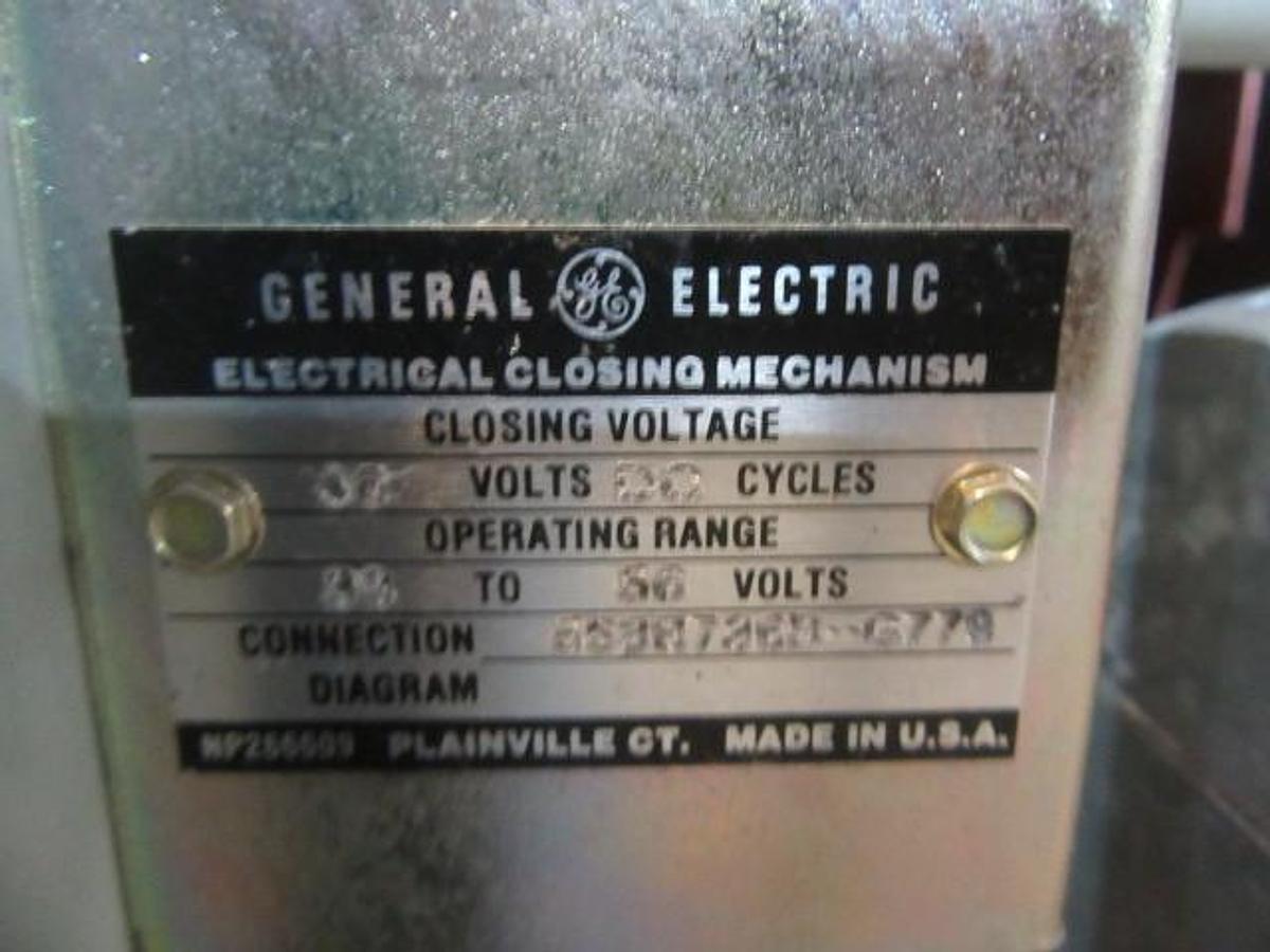 Used GE AKR 4000 AMP BREAKER AKR-8D-100 MICRO VERSA TRIP A440LSGMR 4000A GROUND LSG