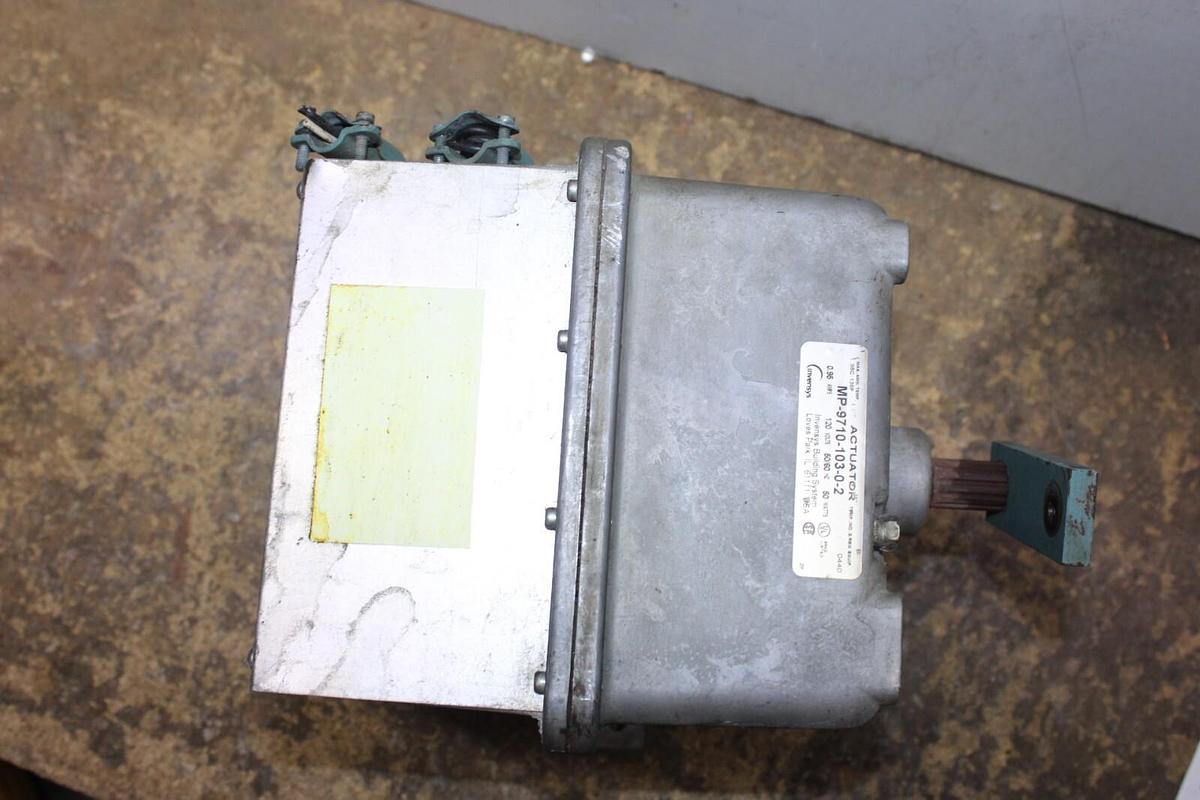 Used INVENSYS ACTUATOR MP-9710-103-0-2 0.95 AMP 120 VOLT 50/60 HZ 50 WATT