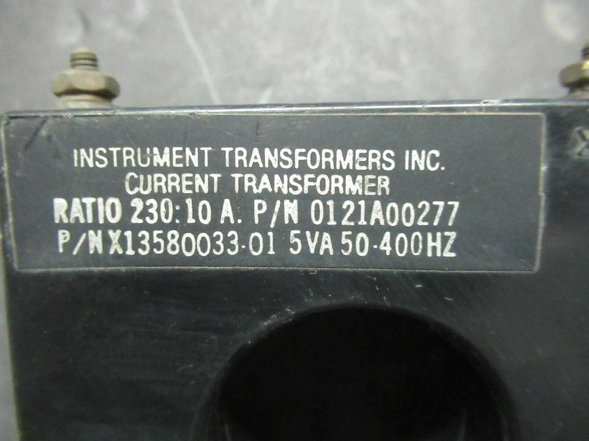 Used INSTRUMENT CURRENT TRANSFORMER RATIO: 230:10 A 0121A00277 / X13580033-01