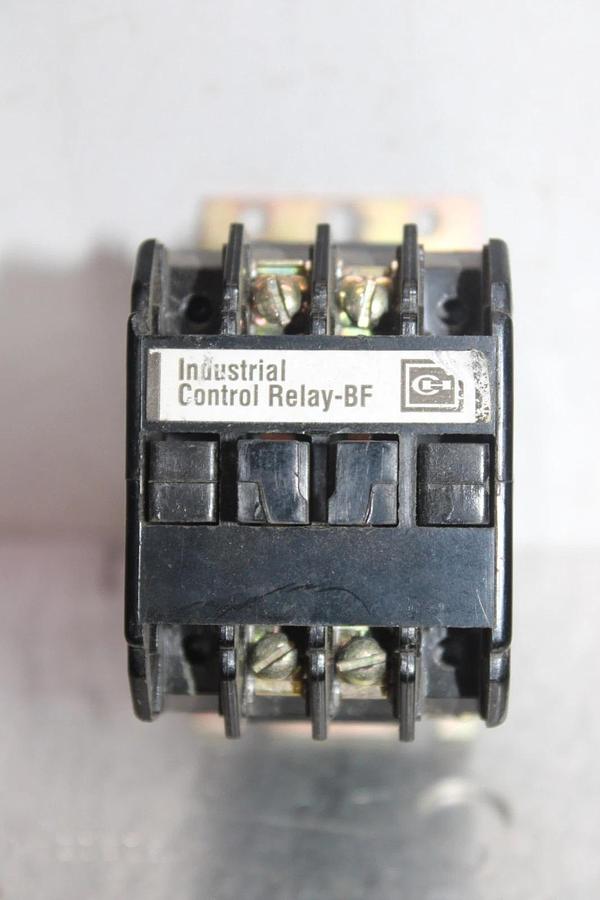 Used WESTINGHOUSE INDUSTRIAL CONTROL RELAY BF20F MODEL E 300 VAC 6 AMP COIL: 120V