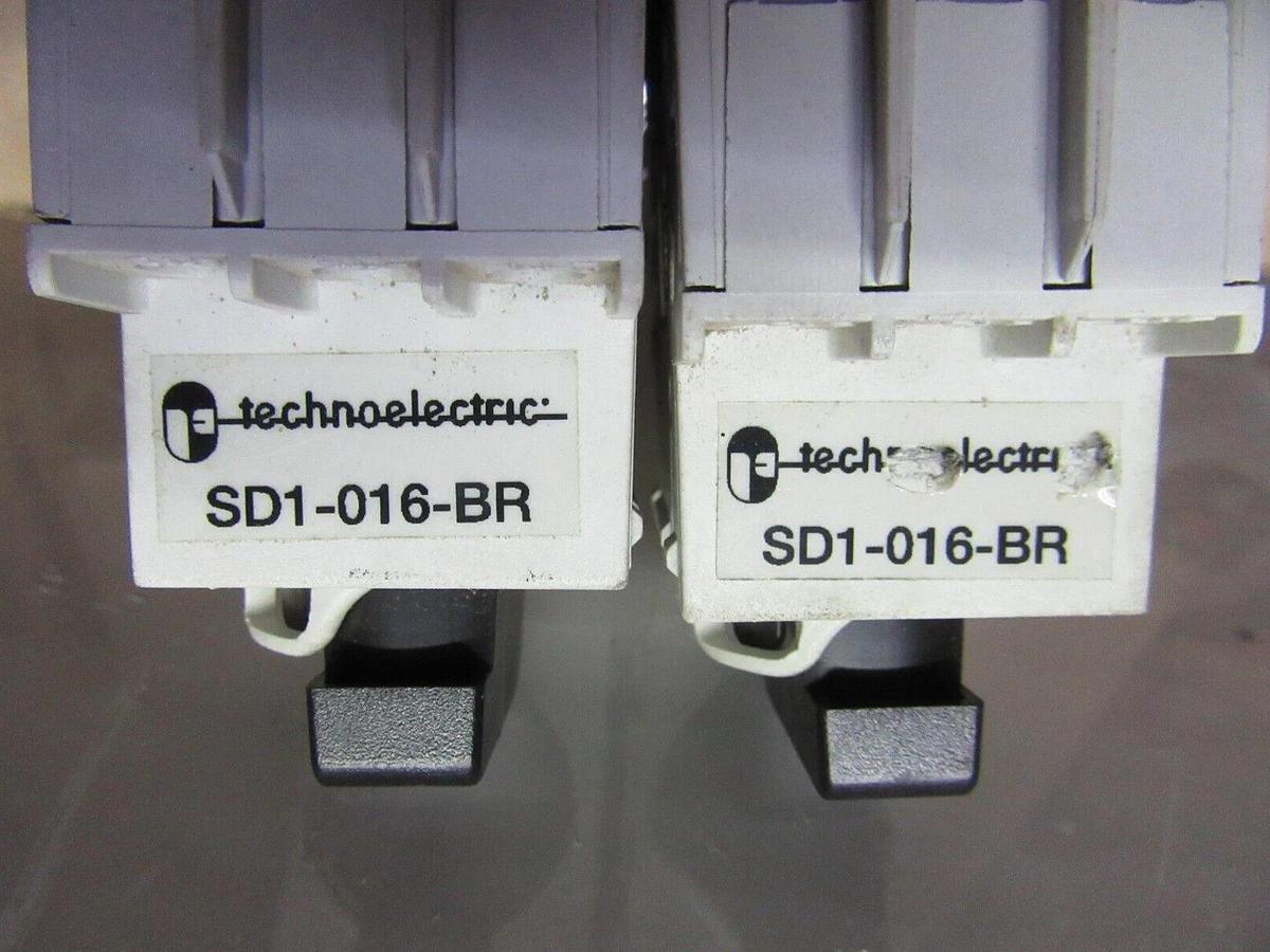 Used LOT OF 2 TECHNOELECTRIC SWITCH SD1-016-BR 600 VOLT 16 AMP **WARRANTY INCLUDED**
