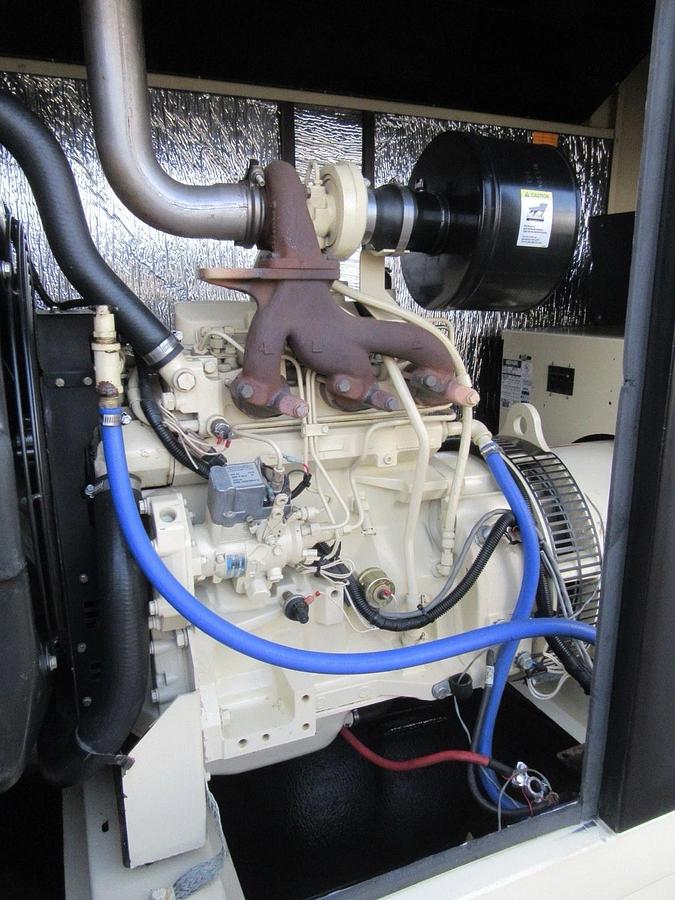 Used 40KW DIESEL GENERATOR KOHLER 120/240 V JOHN DEERE ENCLOSED VIDEO WE SHIP 40 KW