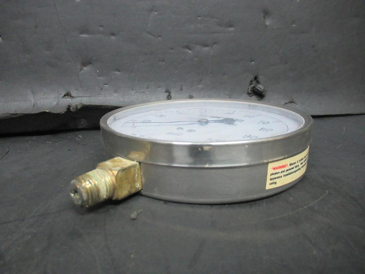 Used TRERICE PRESSURE GAUGE 52-28731 0-100 PSI **WARRANTY INCLUDED**