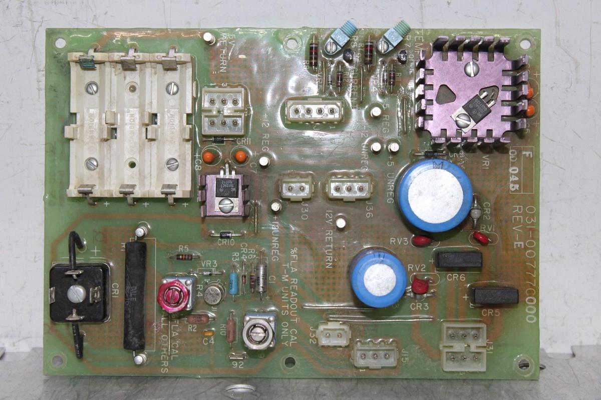 Used YORK CHILLER STARTER CIRCUIT BOARD 031-00777C000 REV. E **WARRANTY**