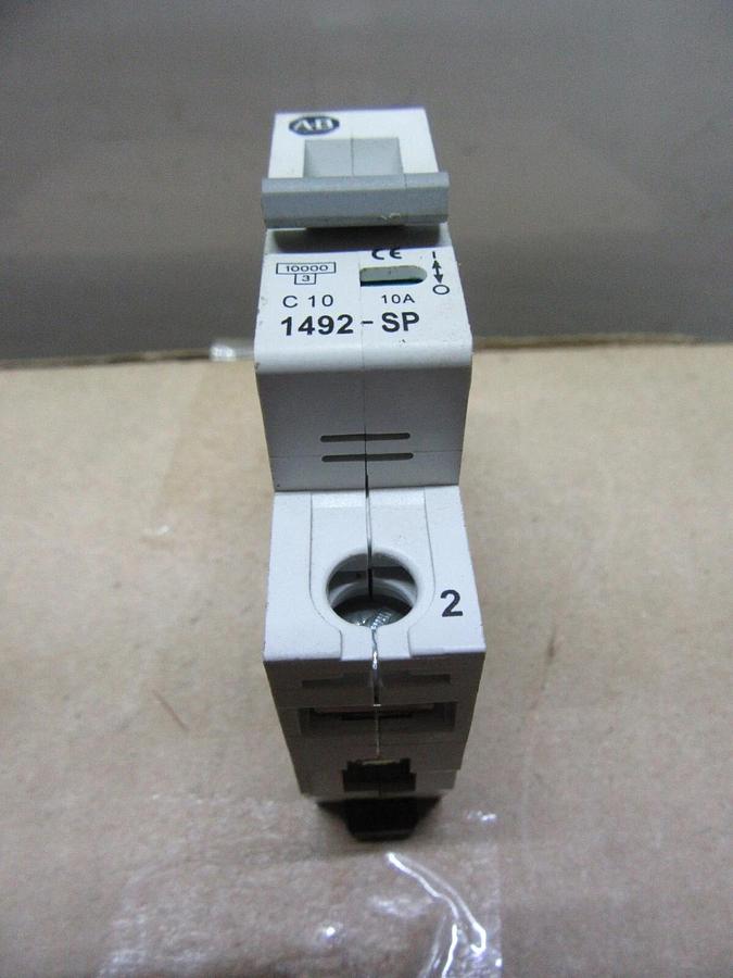 Used ALLEN BRADLEY BREAKER 1492-SP1C100 10 AMP 277 VAC SINGLE POLE **WARRANTY**