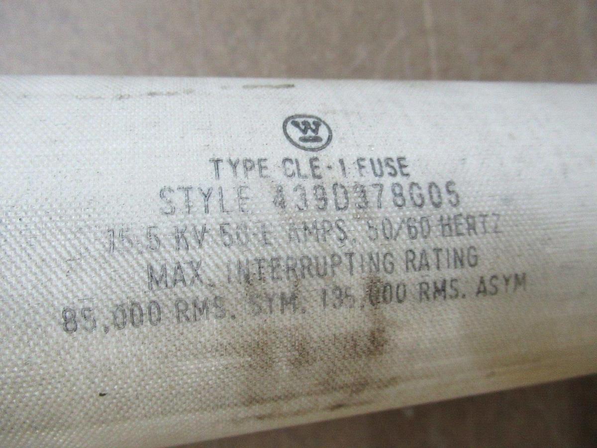 Used WESTINGHOUSE CLE-1 439D378G05 15.5 KV 50-E AMPS 50/60 HZ **WARRANTY INCLUDED