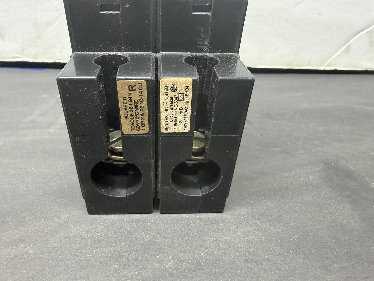 Used SQUARE D CIRCUIT BREAKER EHB34020 20 AMP 480/277 VAC 3-POLE