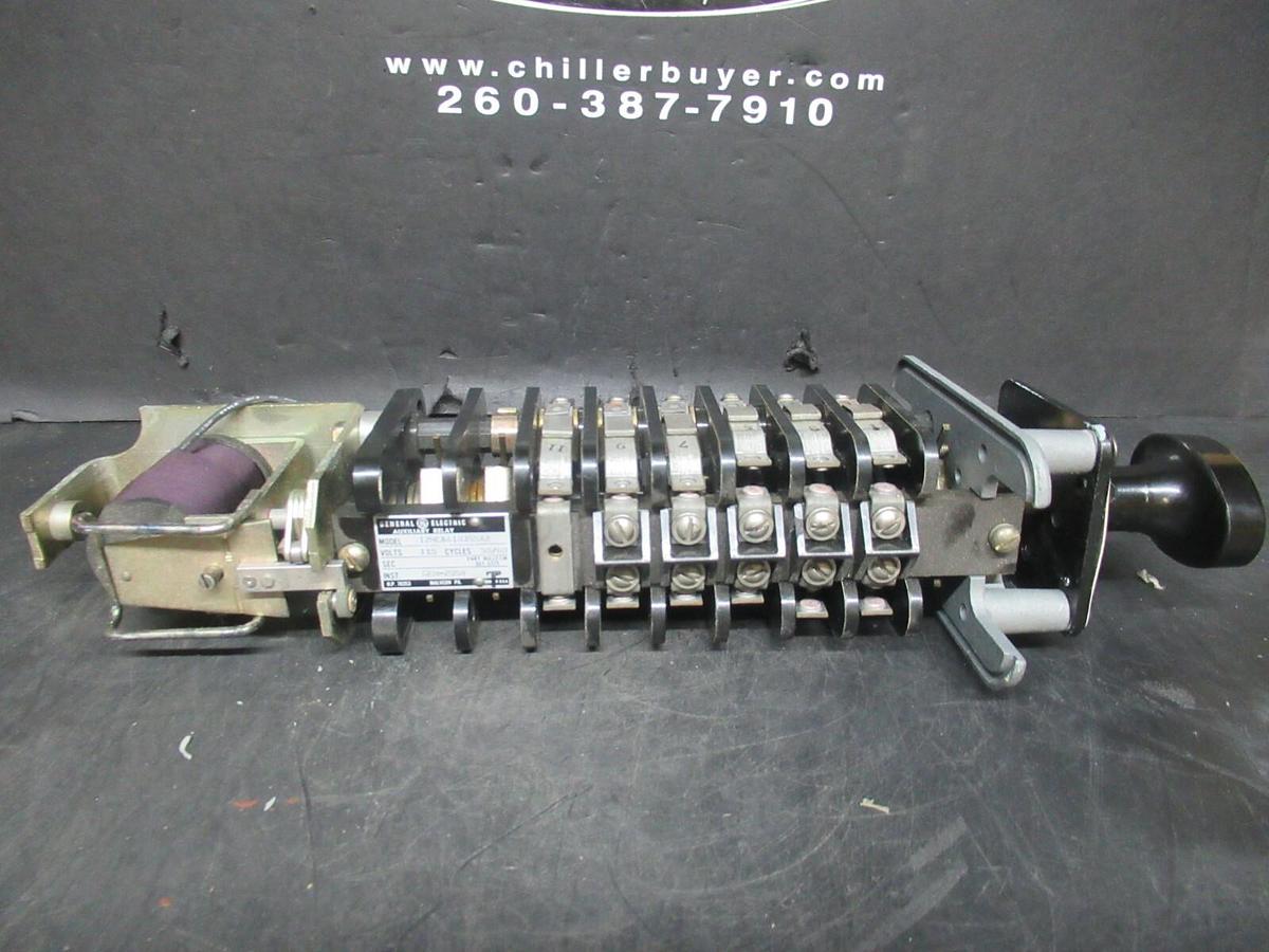 Used GENERAL ELECTRIC ROTARY SWITCH AND AUXILLIARY RELAY GEH-2058 12HEA61B355X2