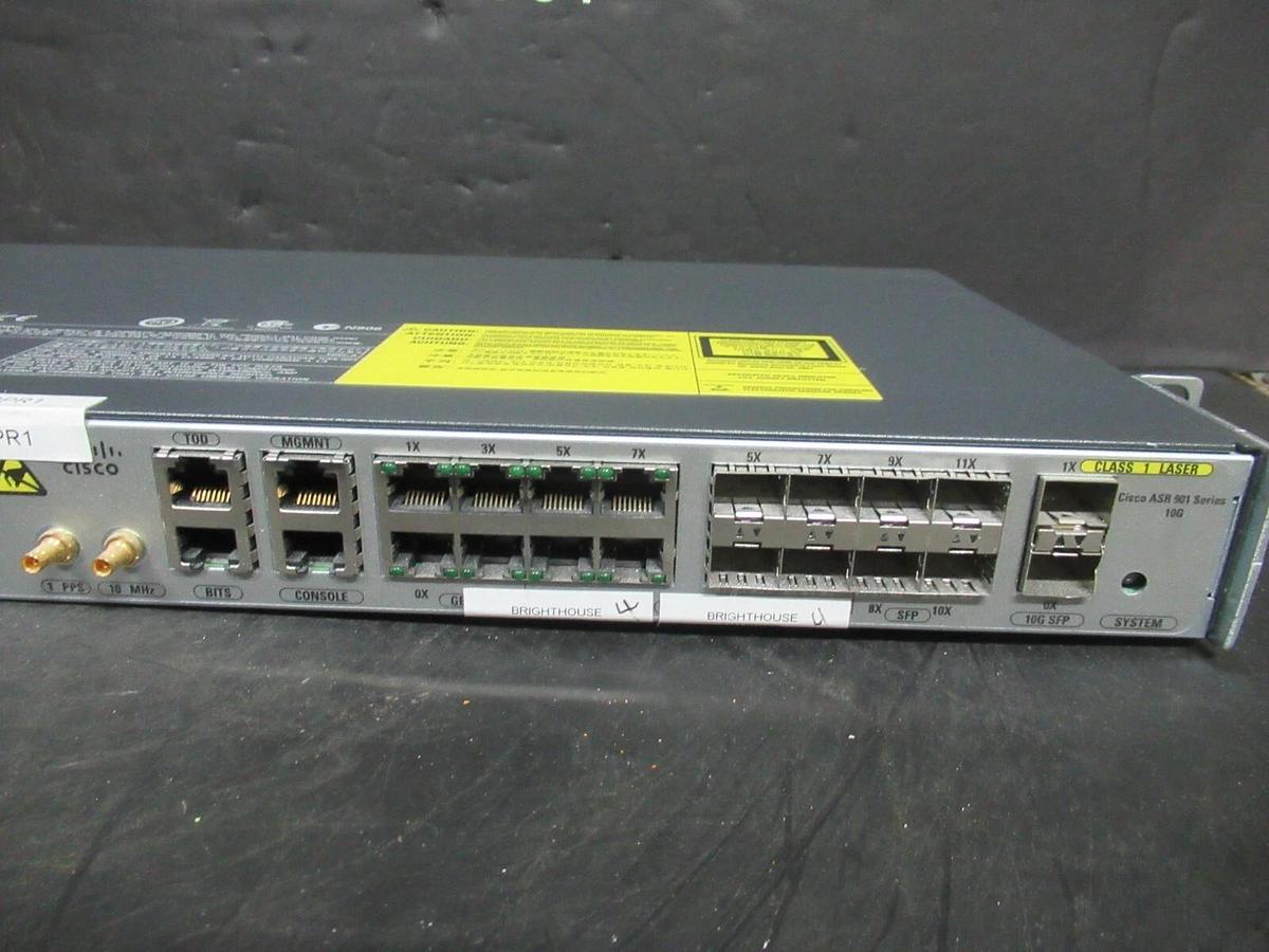 Used CISCO ASR 901 SERIES AGGREGATION SERVICES ROUTER A901-6CZ-F-D V02 10 GB ETHERNET