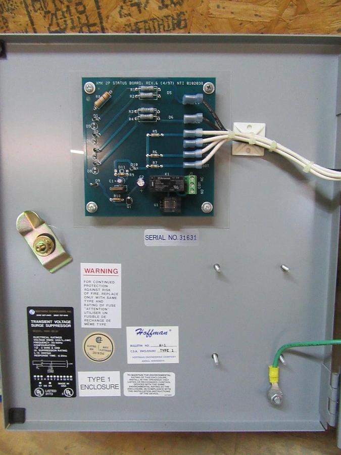 Used NORTHERN TECHNOLOGIES TRANSIENT VOLTAGE SURGE SUPPRESSOR MMK-BI-SS6360 240VAC